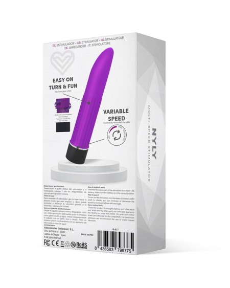 nyly multi-speed stimulator violet