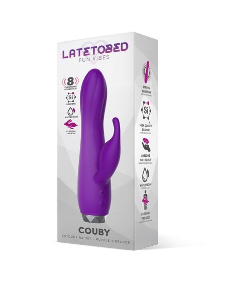 couby silicone rabbit violet vibrator