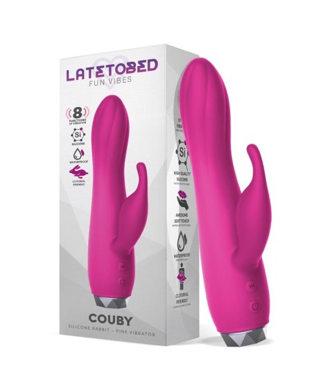 couby silicone rabbit vibe rose
