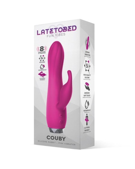couby silicone rabbit vibe rose