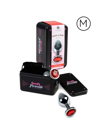 butt plug size m red