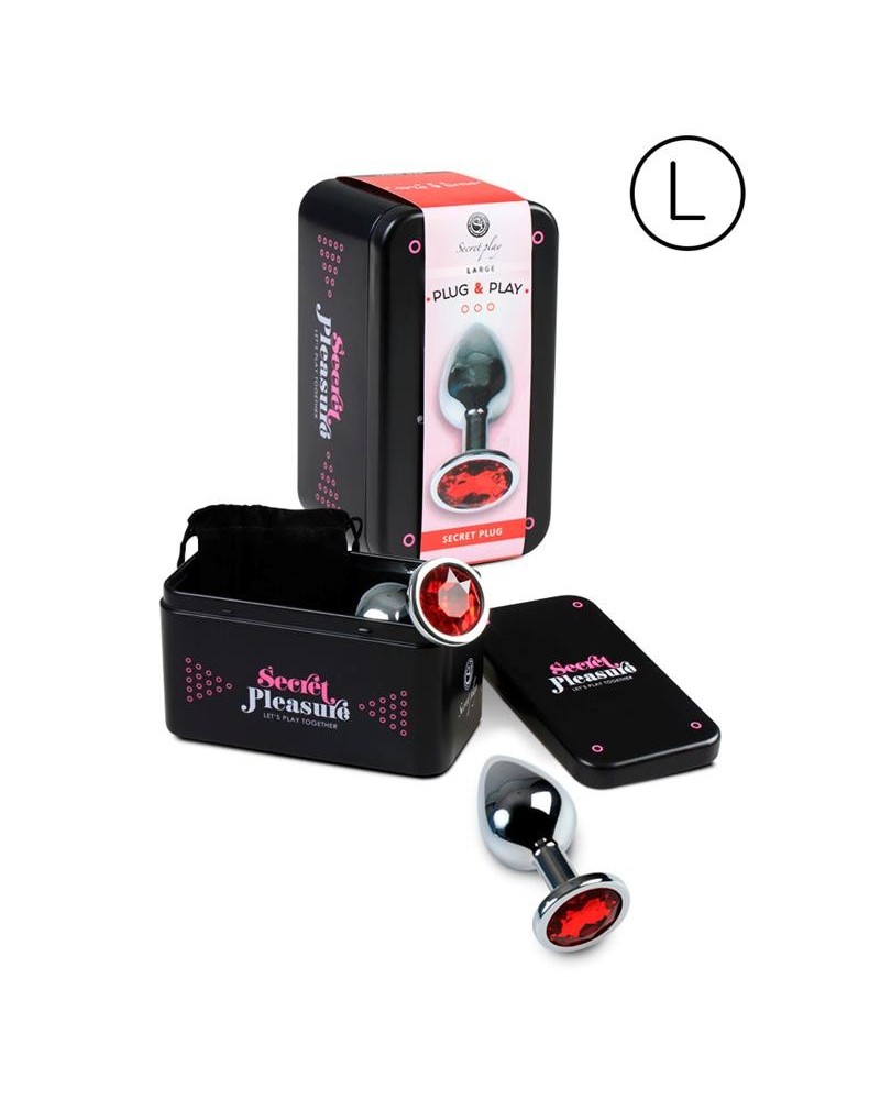 butt plug size l red