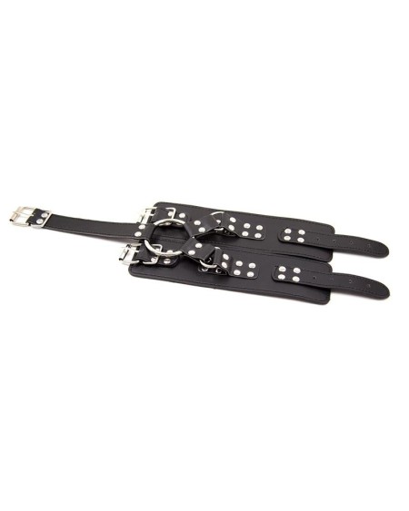 collar with restraints adjustable noir