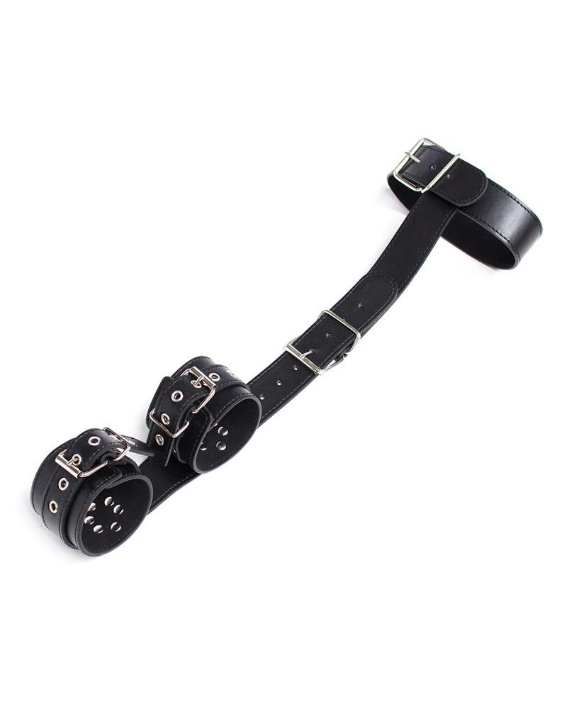 collar with restraints adjustable noir