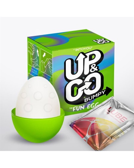 bumpy masturbator egg elastic green