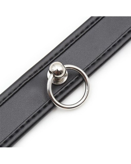 collar with hoop noir