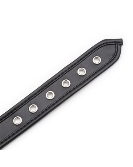 collar with hoop noir