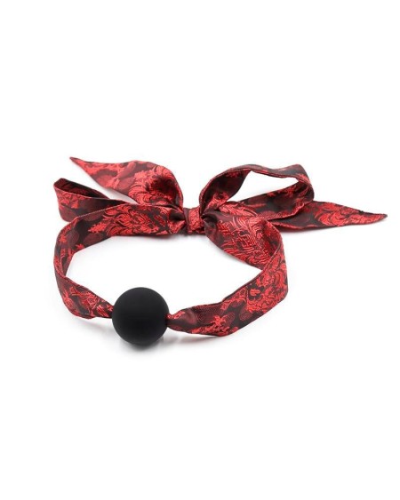 silicone ball gag redblack