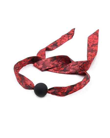 silicone ball gag redblack