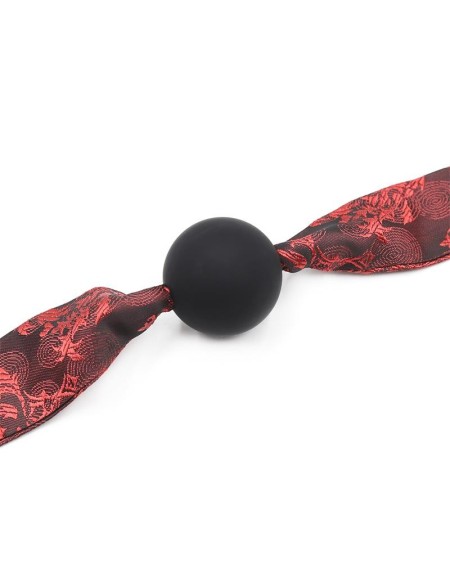 silicone ball gag redblack