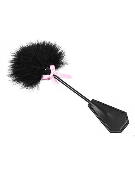 feather tickler and paddle 2 in 1 29 cm noir