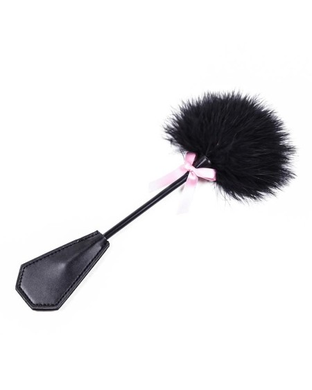 feather tickler and paddle 2 in 1 29 cm noir