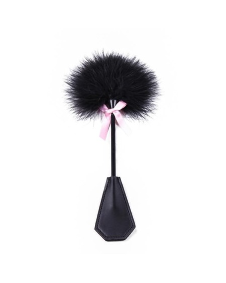 feather tickler and paddle 2 in 1 29 cm noir