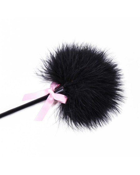 feather tickler and paddle 2 in 1 29 cm noir