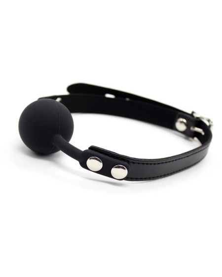 silicone ball gag 4 cm adjustable noir