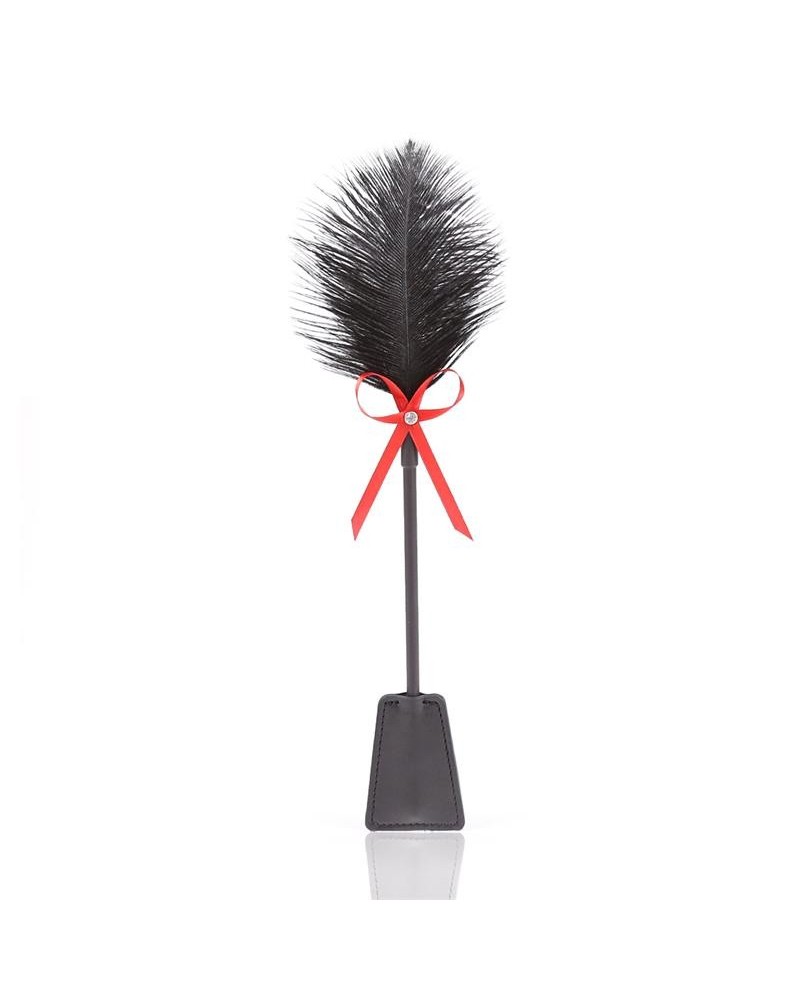 feather tickler and paddle 36 cm redblack