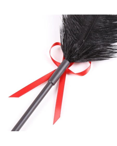 feather tickler and paddle 36 cm redblack