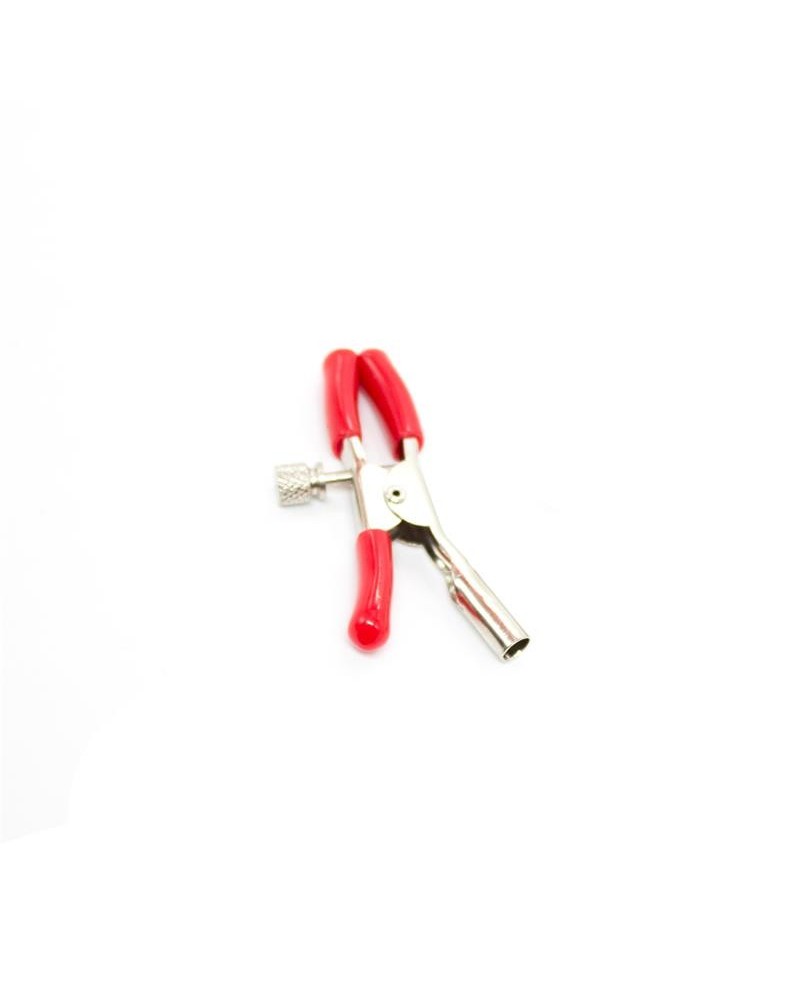 metal single nipple clamp red