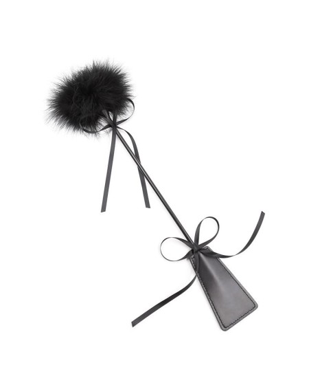 feather tickler and paddle 49 cm noir