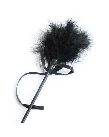 feather tickler and paddle 49 cm noir