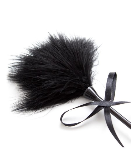 feather tickler and paddle 49 cm noir