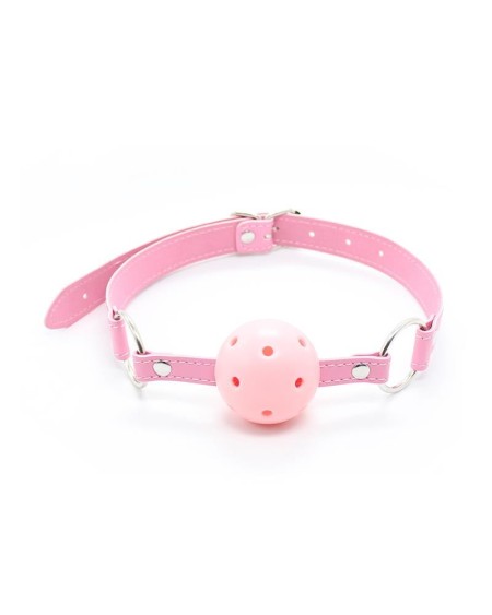 ball gag breathable asjustable ball 4,5 cm rose
