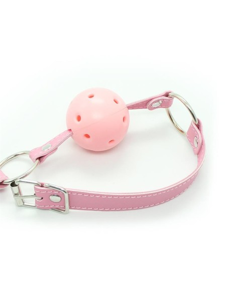 ball gag breathable asjustable ball 4,5 cm rose