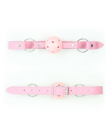 ball gag breathable asjustable ball 4,5 cm rose