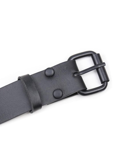 collar with leash noir