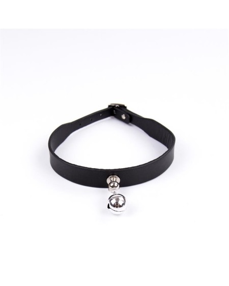 collar with bell adjustable 43 cm noir