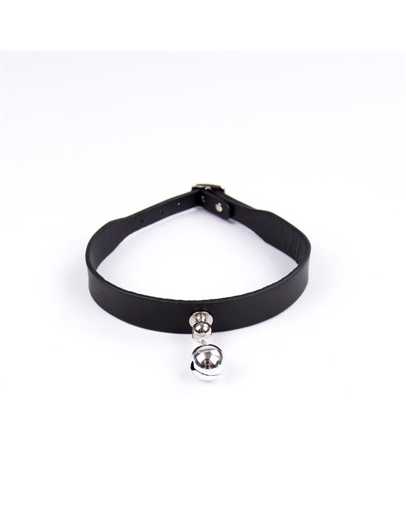 collar with bell adjustable 43 cm noir