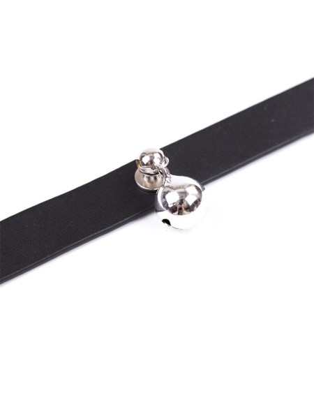 collar with bell adjustable 43 cm noir