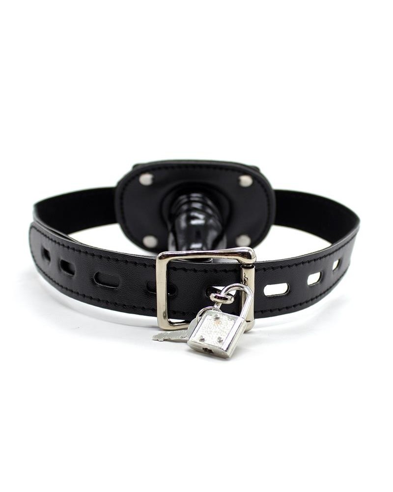 locking court 5 cm penis gag ball noir