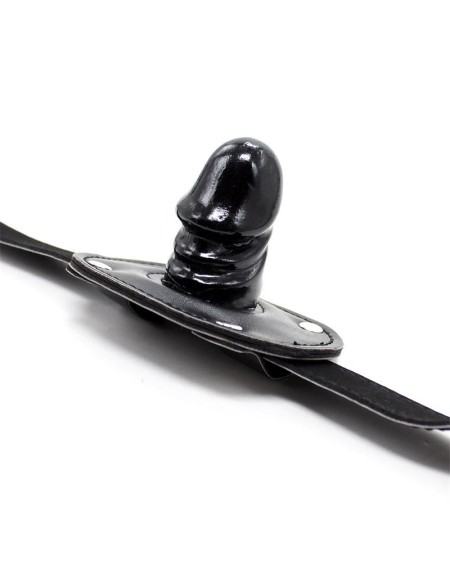 locking court 5 cm penis gag ball noir