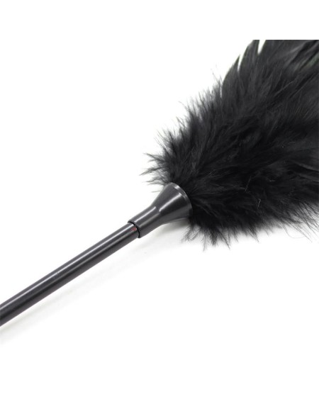 feather tickler and paddle 2 in 1 48 cm noir