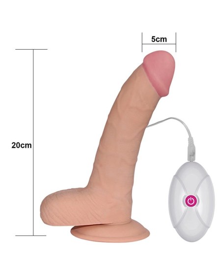 dildo the ultra souple dude con vibracin 8.8 natural