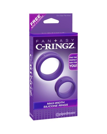 fantasy c-ringz max-width silicone rings violet