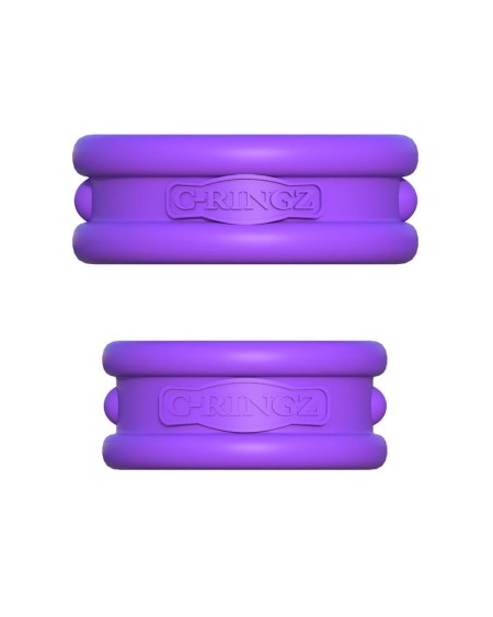 fantasy c-ringz max-width silicone rings violet