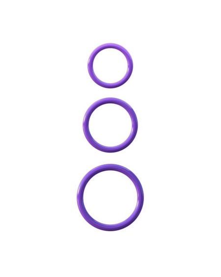 fantasy c-ringz silicone 3-ring stamina set violet