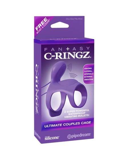 fantasy c-ringz ultimate couples cage-purple