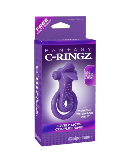 fantasy c-ringz lovely licks couples ring violet