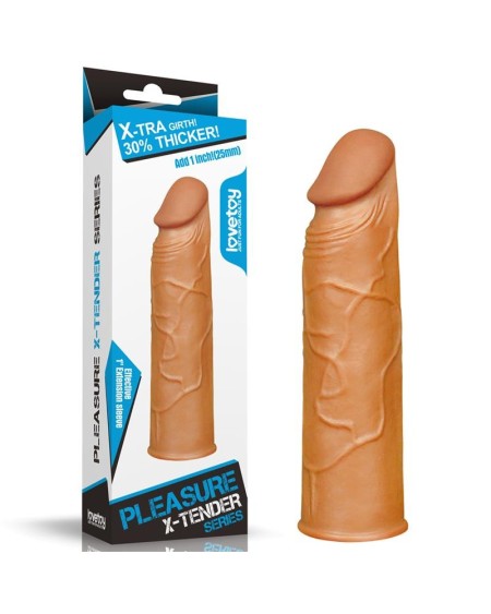 penis sleeve pleasure x tender brown