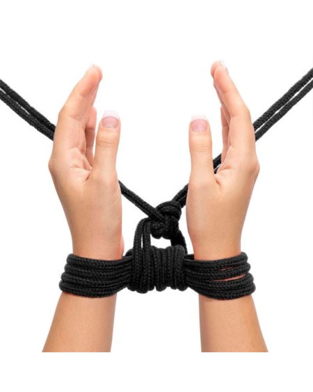 rope bondage souple noir