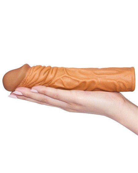 penis sleeve add 2 pleasure x tender brown