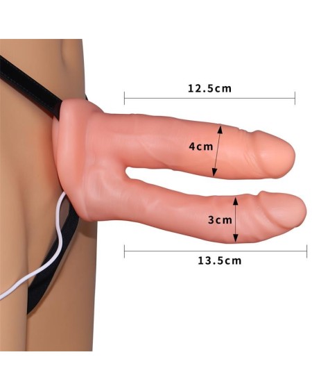 double hollow dildo strap on vibrant