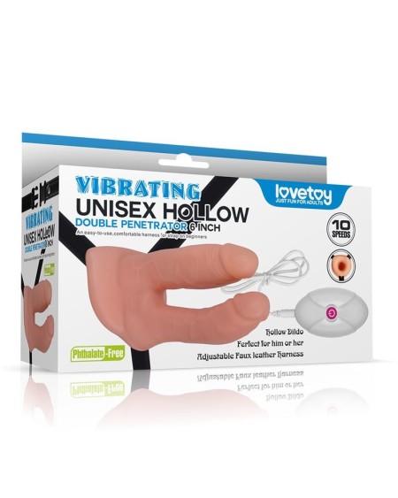 double hollow dildo strap on vibrant