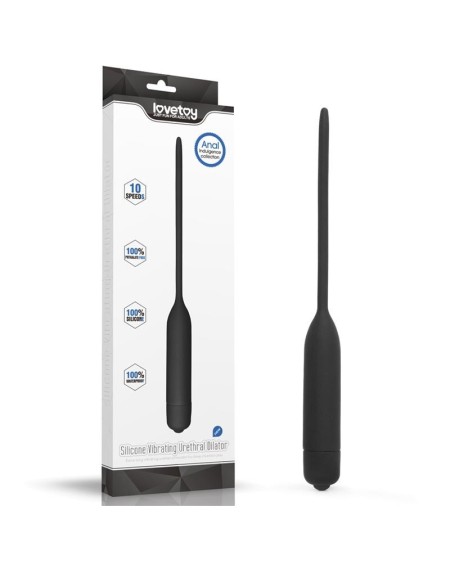 urethral dilator with vibe noir