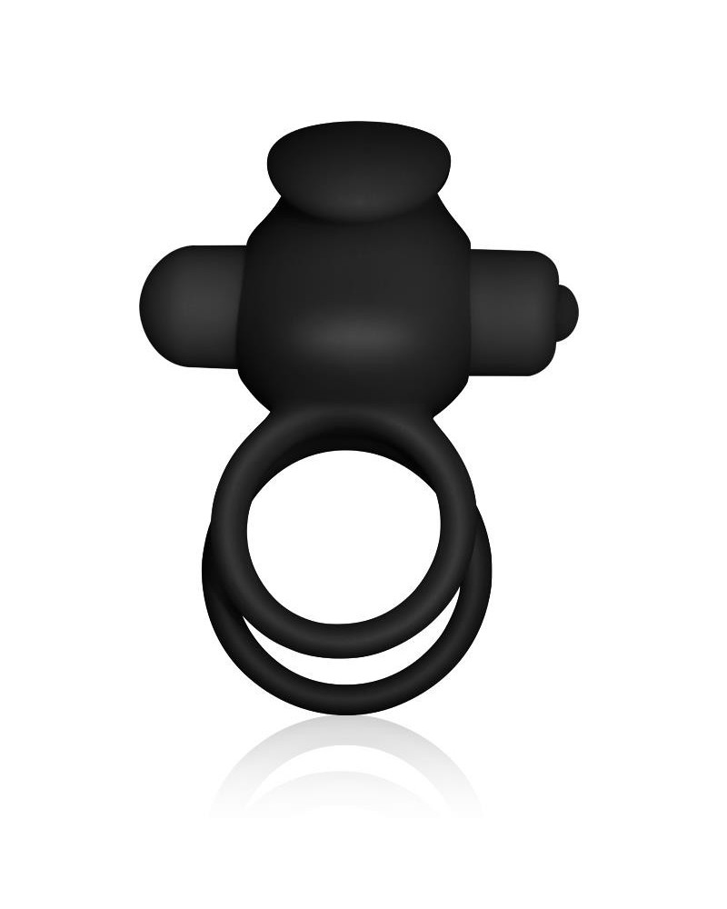 double vibrant cockring power clit duo noir