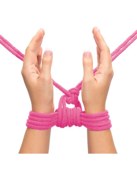 bondage rope souple rose