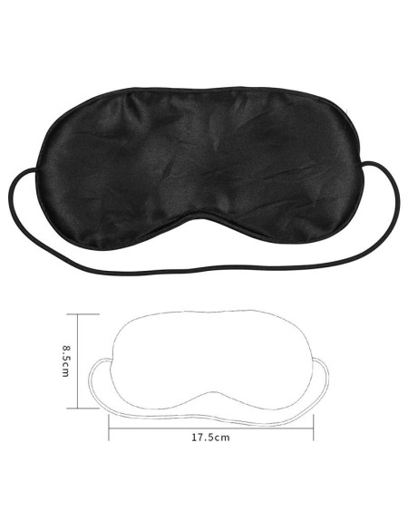 blindfold silver and noir with elastic